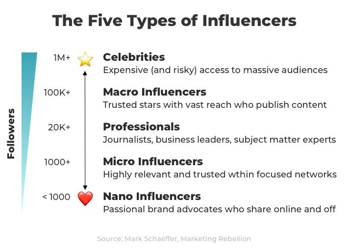 Type of Influencers